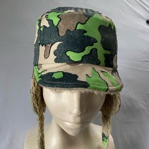 PATAGONIA. 12 MONTHS, Baby Toddler Trapper Hat Winter Fleece Lined.